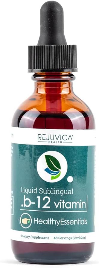 Essential B-12 Liquid, Supports Energy & Healthy Nervous System, Convenient Liquid Dropper