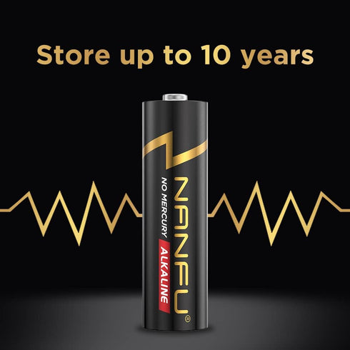 NANFU 48 Count High Performance AAA Alkaline Batteries Long Lasting for Household Devices
