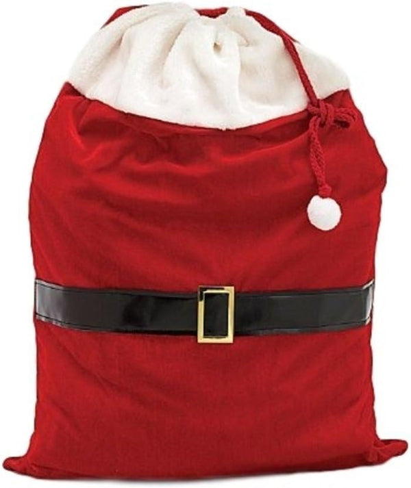 Large Santa Toy Bag Gift Wrap Bag for Christmas Gifts, Qty 1