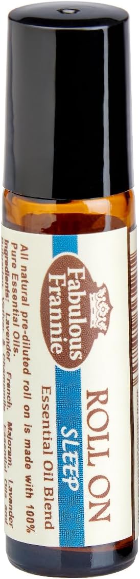 Fabulous Frannie Sleep Essential Oil Blend Roll-On 10 ml - Pre-Diluted with Chamomile, Marjoram, Lavender, Vetiver