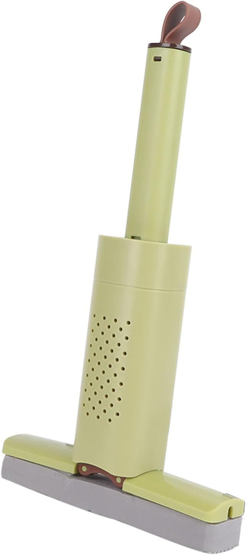 Mini Mop Cleaning Tool, Short Damp Duster, Portable Self Squeeze Mop for Mirrors, Vents, Blinds, and Desk