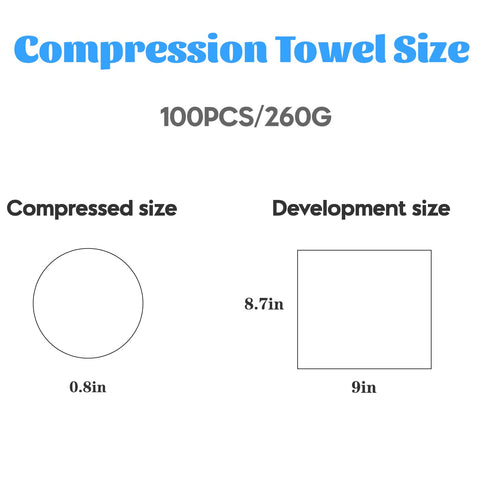 100 Pcs Mini Compressed Towels, Disposable Face Compressed Towel, Portable Coin Tissue for Travel and Outdoor Activities