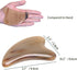 Natural African Buffalo Horns Scraping Board, Hand-Made for Face, Eye and Body Massage Detoxification