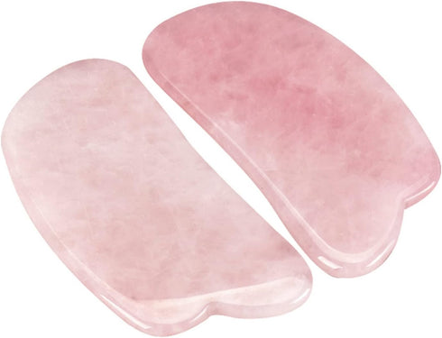 MObyat 1Pcs Guasha Massage Stone Rectangle Shape from Quartz Face Skin Care Mat Neck Back Head