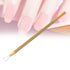KALLORY Metal Cuticle Pusher Set, Stainless Triangle Nail Scraper Gel Polish Remover Tool (4 Pcs, Silver)