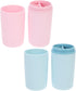 Ipetboom 2pcs Toothbrush Travel Case with Mouthwash Cup Portable Toothbrush Organizer and Holder