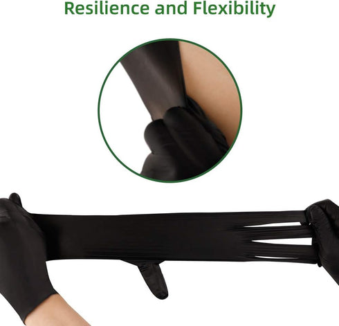 Keoely Pack 100, Nitrile Disposable Gloves of Latex Free Safety Working Gloves for Food Handle or Industrial Use