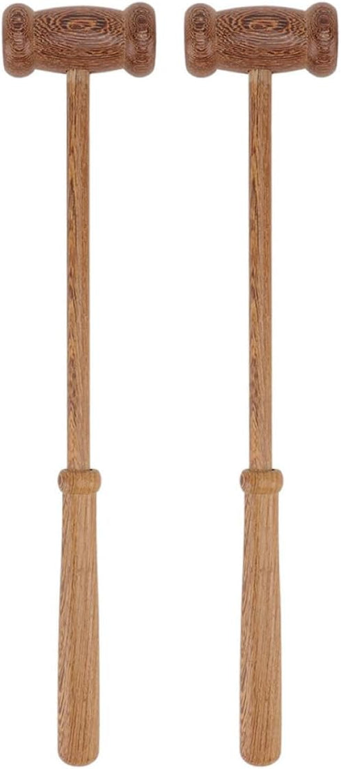 Wooden Back Massager Hammer 2pcs, Manual Body Knocking Massage Tool for Shoulder
