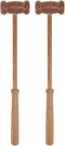 Wooden Back Massager Hammer 2pcs, Manual Body Knocking Massage Tool for Shoulder
