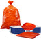 Plasticplace 55-60 Gallon Trash Bags, 1.2 Mil, Orange Heavy Duty Garbage Can Liners, 38” x 58” (50 Count)