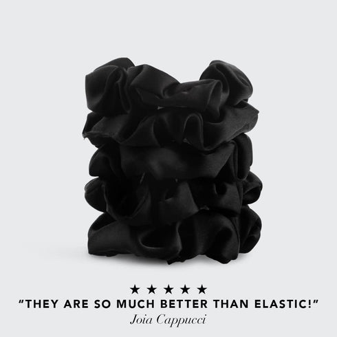 Kitsch Satin Scrunchies for Women – Soft Satin Hair Ties – No Crease, Frizz Free, Gentle, Stylish Hair Accessories –
