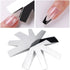 Lokyango French Cutter for Nails, 3pcs French Tip Cutter Set with 2 Brushes, 1 Cutting Knife, 5 Spare Blades