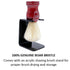 Parker Safety Razor Deluxe 100% Boar Bristle Shaving Brush with Rosewood Handle & Stand