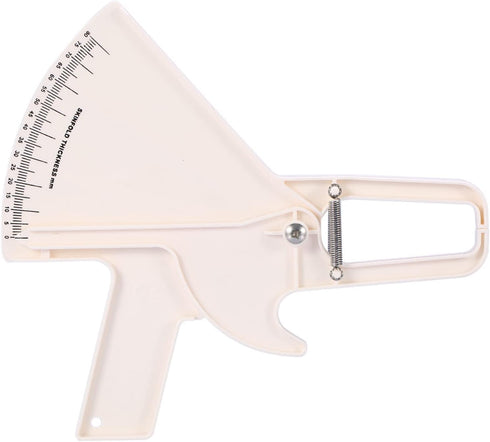 Body Caliper, 0-80MM Skinfold Caliper for Body Fat Measurement, Weight Loss Tester, 2 Colors (White)