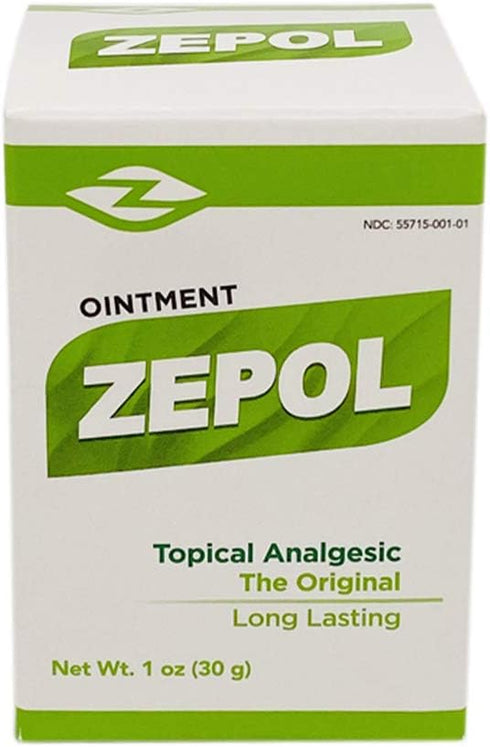 Zepol Original Topical Ointment - 1 oz for Muscles, Joints, Backache, Sprains, and Strains, Pack of 2