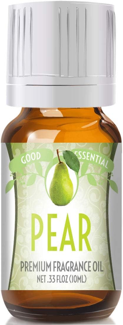 Good Essential - Professional Pear Fragrance Oil 10ml for Diffuser, Candles, Soaps Perfume, Aromatherapy 0.33 Fluid - Pear Fragrance Oil for Soap and Lotion - Pear Scented Oil - Diffuser Oils Scents