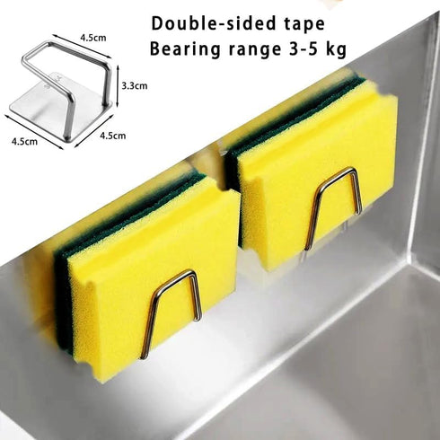 Sponges, Eco Non-Scratch Sponges Scrub Pads, Sponges for Cleaning Kitchen and Dish Cleaning,12 Scrubbing Sponges+ Draining Rack by NESTLY