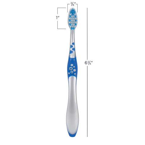 SmileGoods Y332 Youth Toothbrush - 33 Tuft, Soft Bristle, Assorted Colors, Bulk Pack of 72