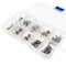 jiuxinyun 80PCS 10 Types AAA Replacement Metal Batteries Spring Contact Plate Silver for