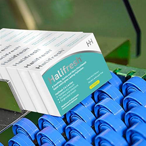 Halifresh Mouthwash Tablets, 30 Tablets, Green