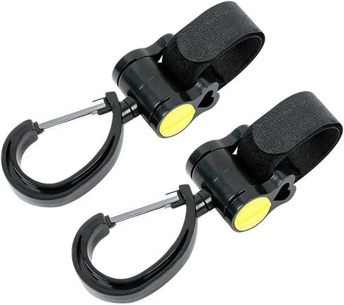 Yaiitan 2 360 Pcs Walker Hook Hanging Multipurpose Rotation Stroller Clip Diaper Bag Hanger for Walker Rollator