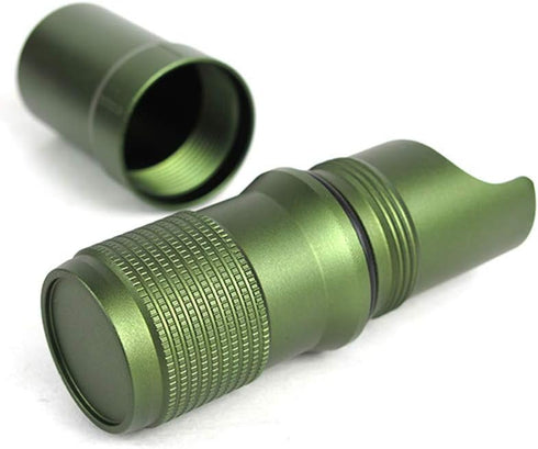 Portable Survival Capsule Tube, Waterproof Pill Container, Outdoor EDC Emergency Tool (Green)
