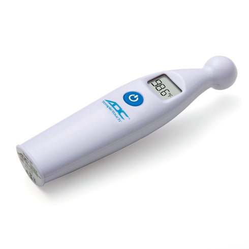 ADC Temple Touch Digital LCD Fever Thermometer, Non-Invasive Quick Read for Babies, Kids, and Adults