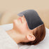 Unscented Weighted Eye Pillow for Yoga, Microwavable Moist Heat Eye Compress Mask for Relaxation and Migraine Relief