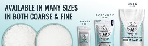 Natural Dead Sea Bath Salt | 19 Pounds Bulk Bag | 100% Pure | Coarse Grain | Ideal for Baths and Soaks