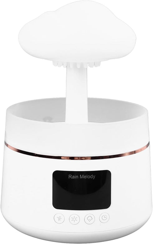 RASTKY Rain Humidifier White Noise Night Light Diffuser for Bedroom, Water Drip Essential Oil Diffuser for Better