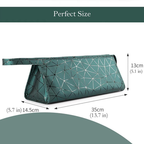 Travel Case for Dyson Airwrap & Curling Iron, Portable Waterproof Organizer for Hair Attachments, Emerald Green