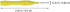 EXCEART 40pcs Interdental Picks Dental Brush Picks, Yellow 0.4mm Dental Floss Cleaners