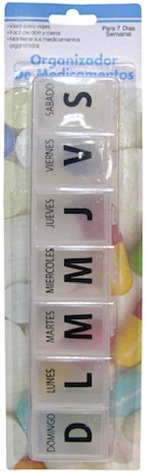 StealStreet SS-KI-SP001 Large Spanish Language 7-Day Pill Box