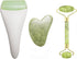 3 in 1 Jade Roller and Gua Sha Tool - Natural Anti-Wrinkle Face Massager for Eye, Neck, and Skin Care