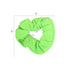 Set of 8 Neon Color Solid Scrunchies, Hair Scrunchy (Pink, Yellow, Green, Orange)
