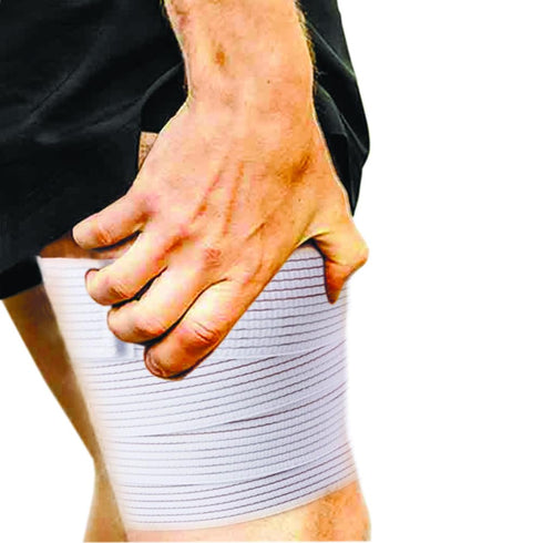 Thigh Compression Garment, Adjustable Bandage Brace Wrap for Men and Women, Pain Relief for Thigh and Knee Support