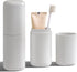 Portable Travel Toothbrush Case with Gargle Cup - Hard Shell Toothbrush Holder