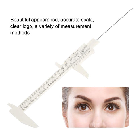Eyebrow Tattoo Ruler, 8 Types Adjustable Microblading Measuring Ruler for Beginners or Professionals
