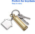 Pill Holder Keychain Container, Portable Mini Brass Waterproof Pill Box for Purse Pocket, Small Pill Case