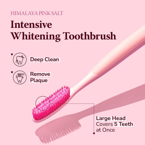 Intensive Whitening Toothbrush, Extra-Large for Adults, 9Mils High Strength Soft Bristle, Oral Care for Whitening