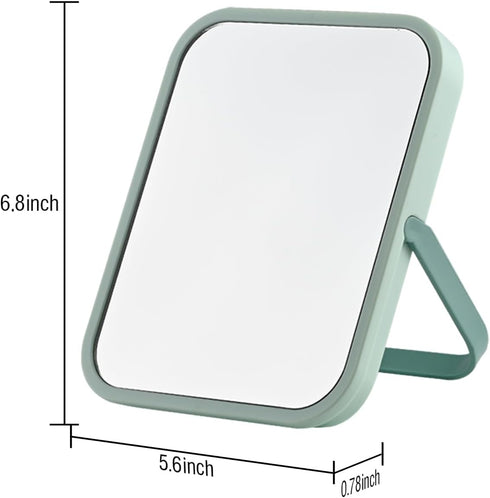 Magnetic Locker Mirror, Tabletop Vanity Makeup Mirror, Portable Folding Mirror with 85°Adjustable Stand, Rectangle Wall-Mounted Mirrors with hook, Decor for Living Room, Bedroom. by Tooackl