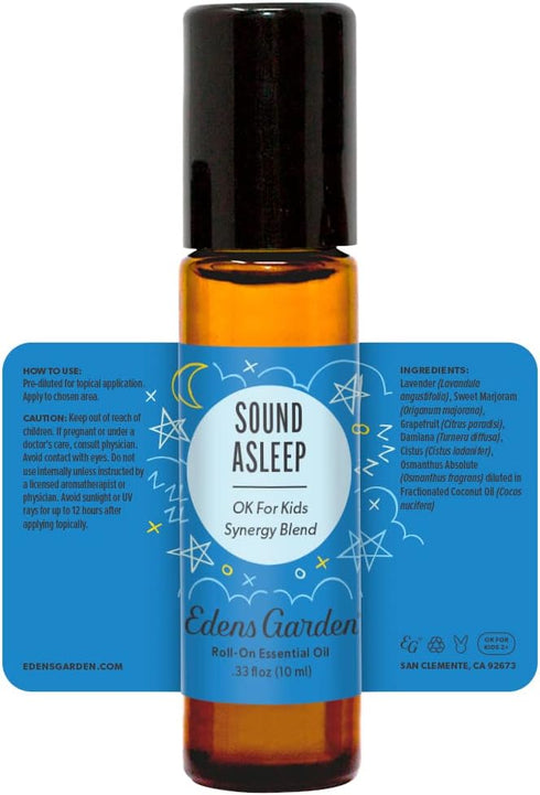 Edens Garden Sound Asleep Essential Oil Roll-On Blend, 100% Pure, 10 ml (.33 fl oz)