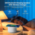 IOUGDSEC 6 3 White Noise Machine with Wireless Charger & Bluetooth Speaker, Soothing Sounds Sleep Sound Machine