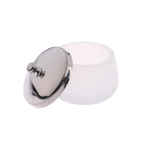 mollensiuer Matte Crystal Glass Nail with Lid, Dapping Dish for Acrylic Liquid Powder