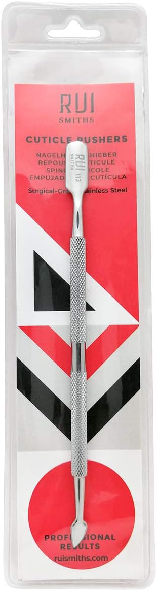 Rui Smiths Pro Cuticle Pusher, Stainless Steel Manicure Tool, Style 113