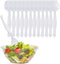 PARTY BARGAINS 8.75" Disposable White Plastic Serving Spoons, 12 Pack Heavy Duty Kitchenware Utensil for Catering,