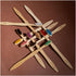 N12 Family-Friendly Pack of 10 Bamboo Toothbrushes, Multicolored BPA-Free Bristol, Eco-Friendly, Biodegradable Oral Care