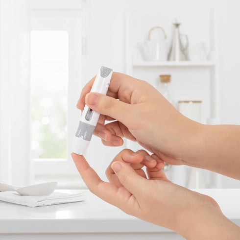 Lancing Device for Diabetes Testing, Minimizes Pain and Discomfort, Works with Most Diabetic Lancets