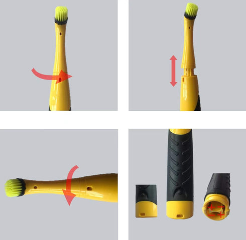 Power Scrubber Electronic Household Cleaning Brush with 4 Brush Heads for Kitchen and Household Cleaning