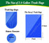 Hommaly 2.6 240 6-10 2-2.6 Gallon pcs Small Black Trash Bags, Strong Garbage Bags, Bathroom Trash Can Bin Liners